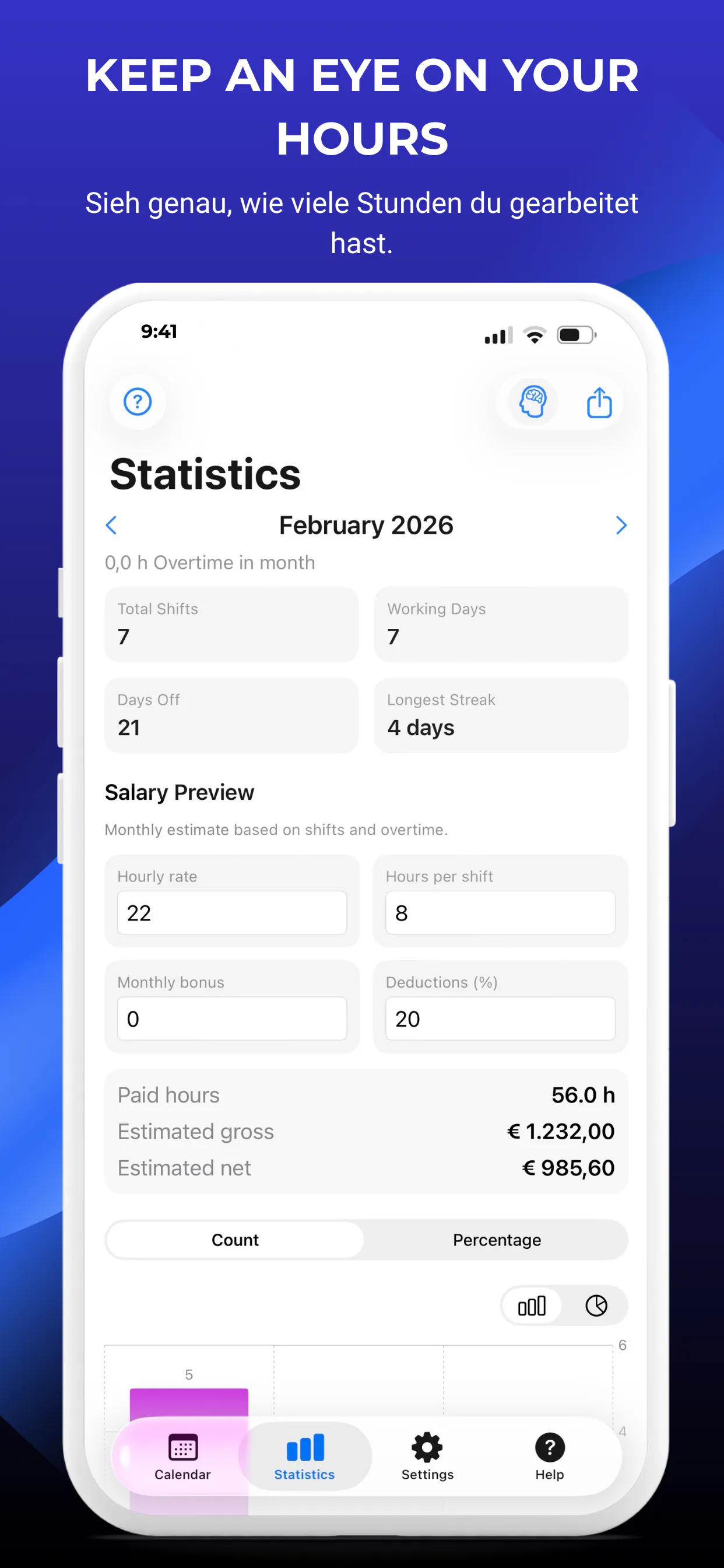 Dienstplan App – Erinnerungen