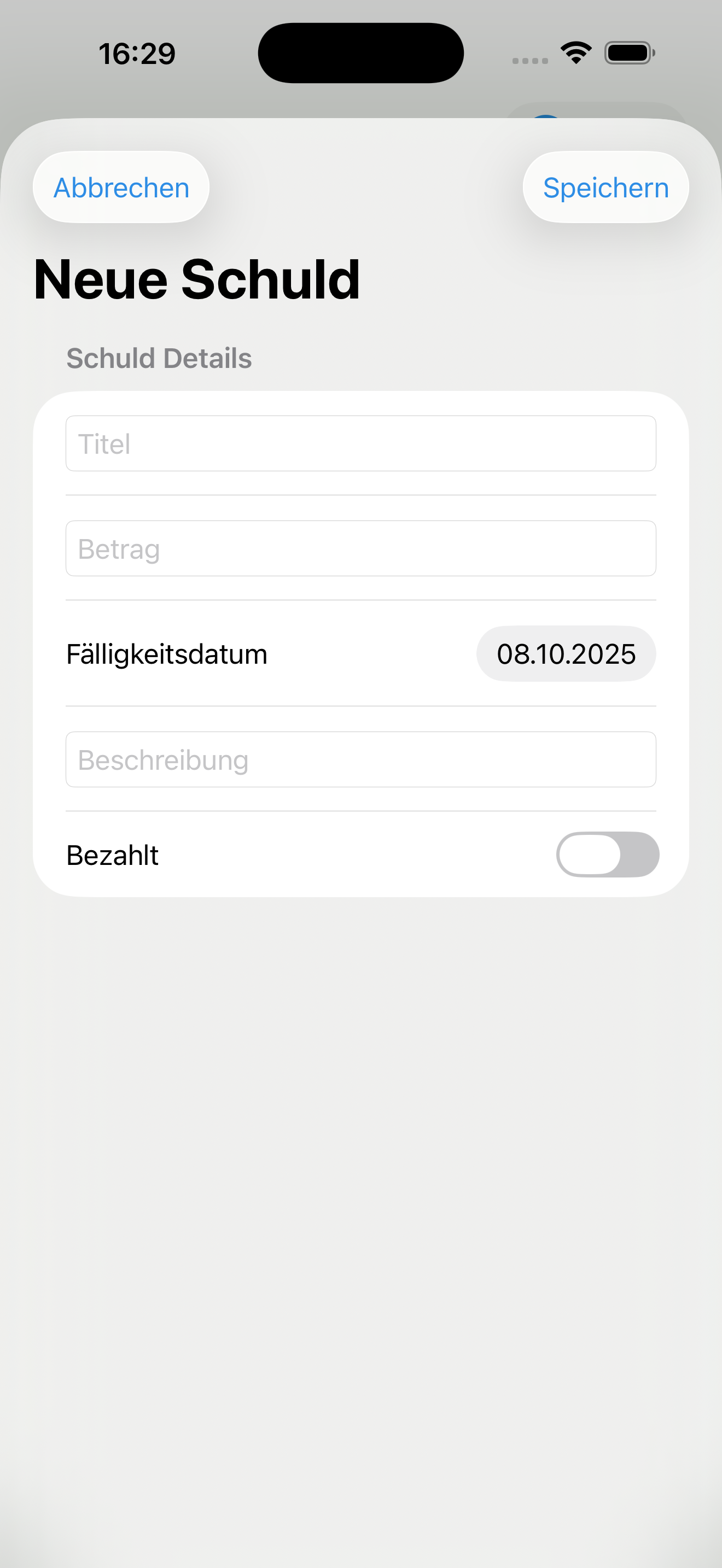 Debt Tracker Screenshot 2