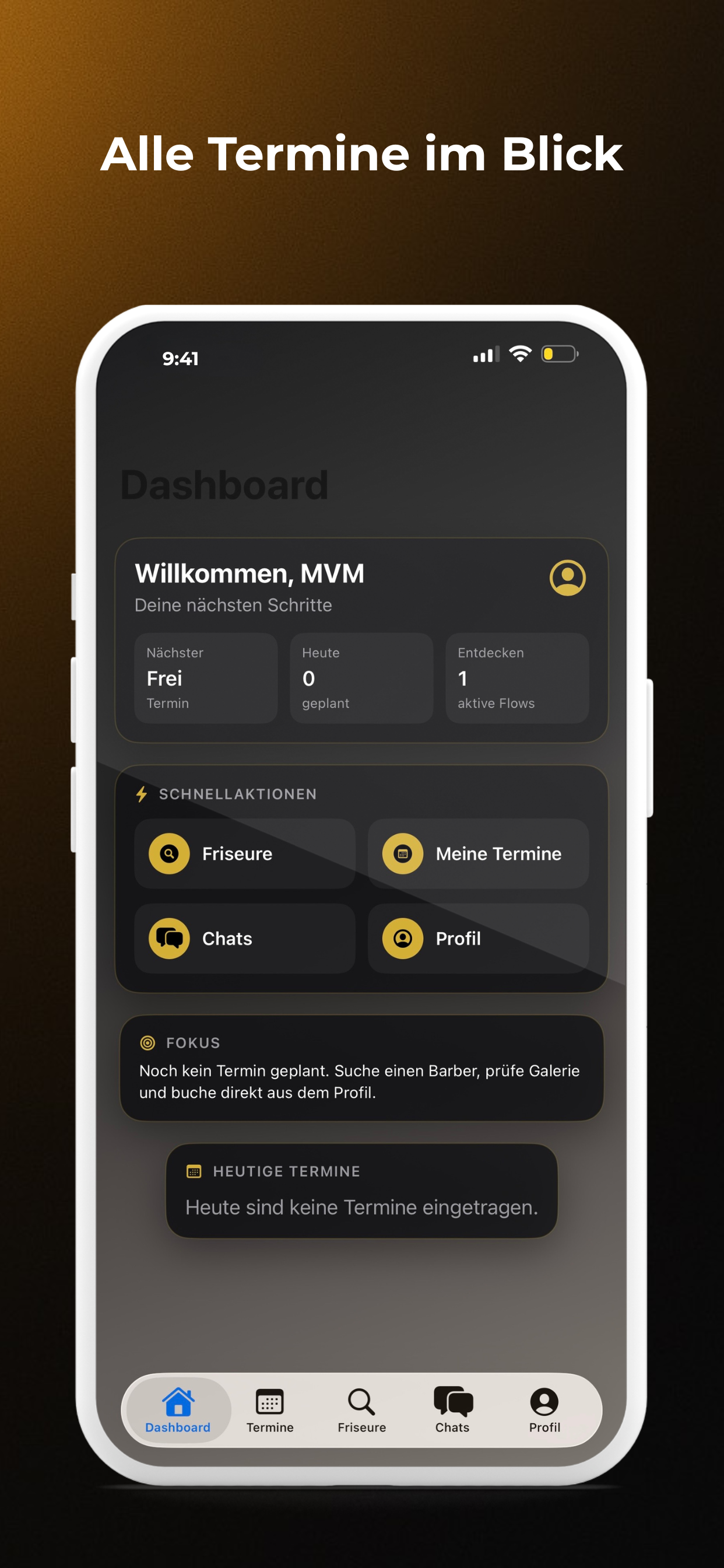 Barber-App Screenshot 2 – Kundenkartei