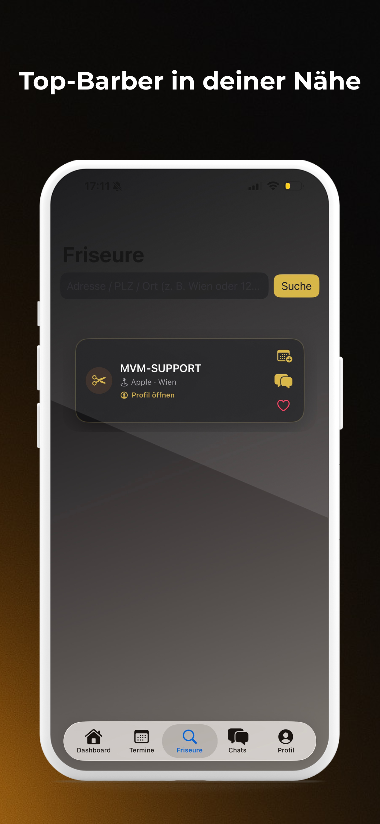 Barber-App Screenshot 4 – Profil