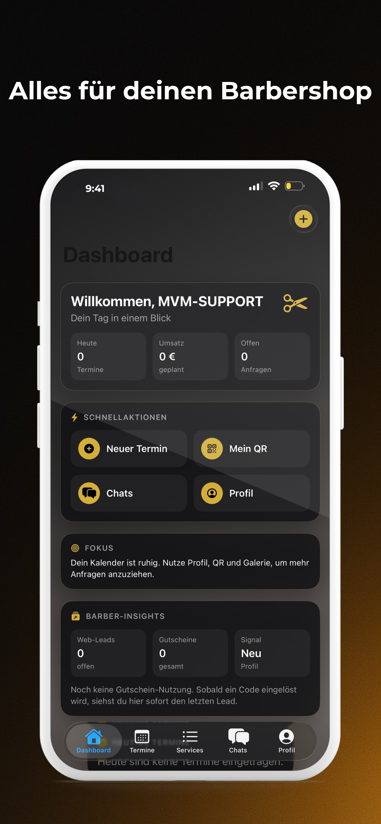 Barber-App Screenshot 7 – Statistik