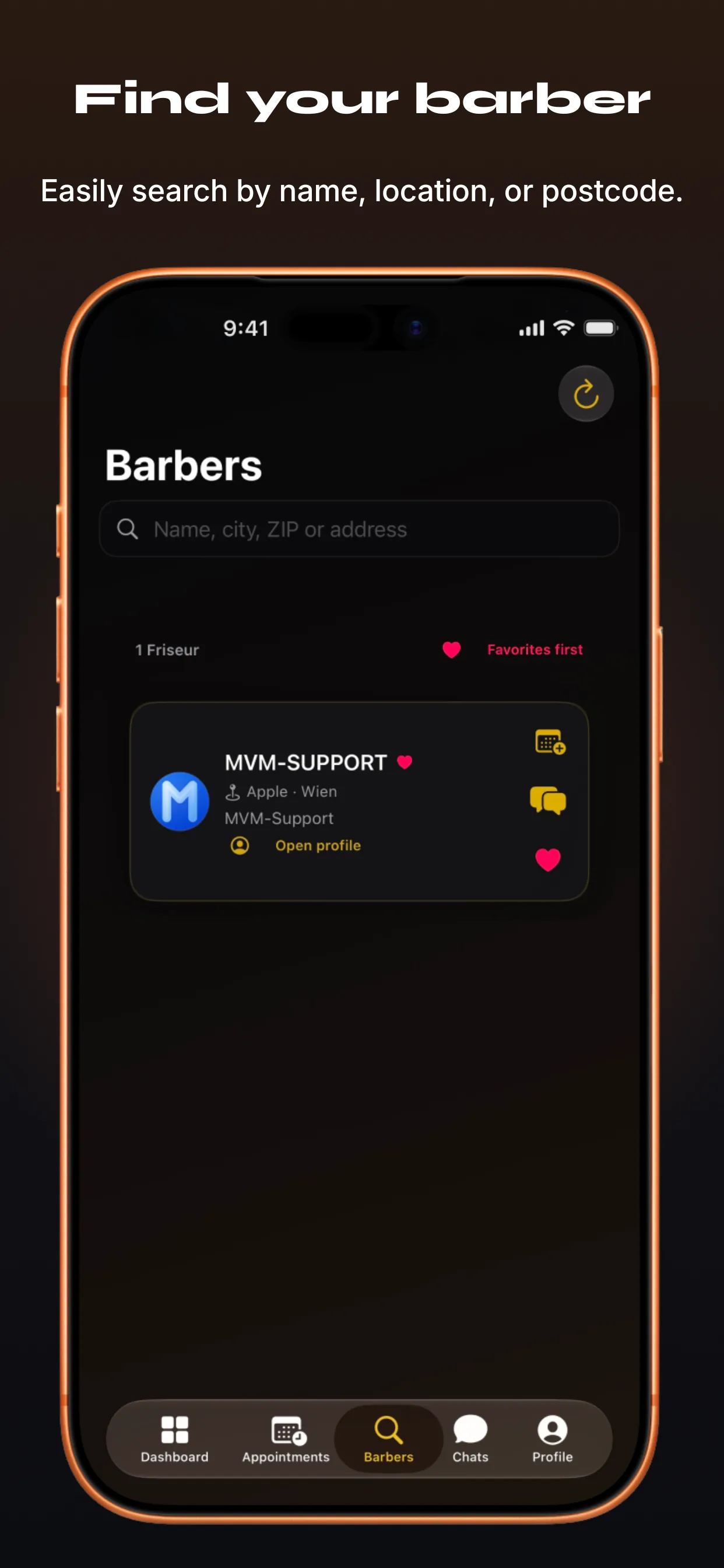 Barber-App 截图 8 – 找到你的理发师
